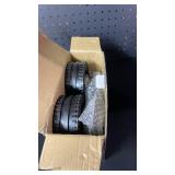 HUASION Adjustable Bike Training Wheels Kids Bicycle Training Wheels Kit for 16, 18, 20, 22, 24 inch bike, Includes Stabilizers for Variable Speeds, Black