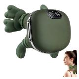 DR.BUNORDLE Neck Massager with Finger Kneading, Deep Tissue Neck and Shoulder Massager, 4D Palm-Kneading Massage with Heat, Wearable Strap, Gentle Warmth for Stress and Tension Relief