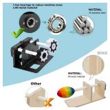 Cup Turner Tumbler Spinner Double Matal Frame Crafts Tumbler Double Cuptisserie Turner for DIY Epoxy Machine with Professional Silent Balance Steering Shaft and Independent Switch