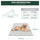 FXW Washable Pee Pads for Dogs, Leak-Proof and Non-Slip, Specifically Designed for Potty Training, 39\ Square, Khaki, 1 Packin