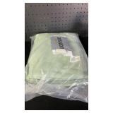 JOLLYVOGUE King Size Comforter Set 7 Pieces, Green Bed in a Bag Comforter Set for Bedroom, Beddding Sets with Comforter, Sheets,Ruffled Shams and Pillowcases