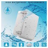 YETLEBOX Outdoor Waterproof Electrical Box Junction Box Weatherproof IP67 ABS Plastic Enclosure Switch Router Project Box Electronics DIY Enclosure With Mounting Plate Wall Bracket Grey 8.6\x6.6\inx4.