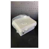 YETLEBOX Outdoor Waterproof Electrical Box Junction Box Weatherproof IP67 ABS Plastic Enclosure Switch Router Project Box Electronics DIY Enclosure With Mounting Plate Wall Bracket Grey 8.6\x6.6\inx4.