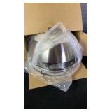 Umite Chef Mixing Bowls with Airtight Lids Set, 8PCS Stainless Steel Khaki Nesting Bowls with Grater Attachments, Kitchen Bowls with Non-Slip Bottoms, Size 5, 4, 3.5, 2, 1.5QT for Mixing and Serving