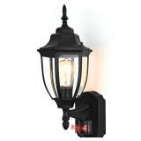 odorpower Porch Lights Outdoor Motion Sensor Wall Sconce Anti-Rust Aluminum, Exterior Outdoor Wall Lights Dusk to Dawn Porch Light Fixture Wall Mount for House Outside Patio