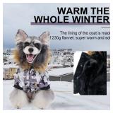 PINA Dog Coats for Small Dogs, Waterproof Dog Jacket