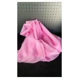 Pink Silk Fabric Table Cloth