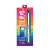 SNIFTY Magic Pencil - Compressed graphite tip equals 100 pencils - white barrel + matching chunky eraser