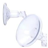 360 Fit Silicone Flange Insert with Duckbill Valve - Works with Idaho Jones, Pumpables Genie Advanced, Legendairy Milk Duette Breast Pumps, Liquid Shield Replacement - 17 mm
