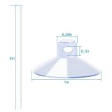 AQUANEAT 20 Pack Suction Cups with 40 Zip Ties for Aquarium Fish Tank Decoration Moss Shrimp Nest