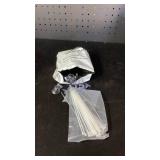 AQUANEAT 20 Pack Suction Cups with 40 Zip Ties for Aquarium Fish Tank Decoration Moss Shrimp Nest