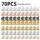 BronaGrand 70pcs Graduation Cap Charm Pendants Alloy Graduate Hanging Charm with Diploma Pendant Graduation Charms for DIY Jewelry Bracelet Necklace Making and Crafting,7 Colors