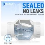 Pbugac 2\ Check Valve, PVC Schedule 40 Valve, 2\in Pvc Check Valve Solvent Connections for Backflow Preventionin