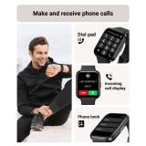 Tensky Smart Watch for Men/Women Android and iPhone, Alexa Built-in, 1.8\ Touch Screen Fitness Tracker with Answer/Make Calls, 3ATM Waterproof Heart Rate/Sleep/SpO2 Monitor, Pedometer, 100+ Sport Mode