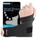 Wannent Wrist Brace,Carpal Tunnel Wrist Brace Wrist Wraps Wrist Support Tendonitis Sprains(M-grey11)