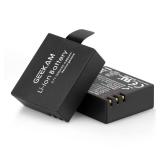 GeeKam Action Camera Battery, 2x1350mAh Rechargeable Battery for Sports Camera, Compatible for Campark, Crosstour, APEMAN, Victure, Rollei 372, WOLFANG GA100/GA200/GA300, SJ4000, S009