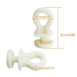 Luomorgo 50 Pcs Plastic Rollerbolt Window Curtain Glider Track Carrier Slide Wheels Rollers