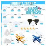 Knana 19Pcs Airplane Cake Topper Airplane Cake Decorations Airplane Party Decorations Airplane Baby Shower Decorations