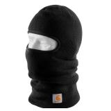 Carhartt Mens Knit Insulated Face Mask Cold Weather Hat, Black, One Size US