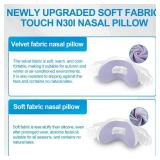 2 PCS N30i Nasal Cushion for AirTouch N30i (S),1 pc Soft Fabric Nasal Cushionand 1 pc Velvet-Lined CPAP Nasal Cushion for AirTouch N30i,Soft Fabric for All Seasons, Velvet-Lined for Fall/Winter(Purple