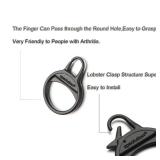 Zpsolution Zipper Ring Pulls Zipper Tab Replacement for Luggage Suitcase Backpack Handbags Boots Jackets
