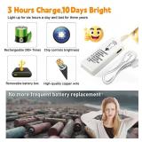 ZSJWL 6 Pack Rechargeable Fairy Lights with Remote and DIY Timer, 7Ft 20LED Mini Battery String Light, Twinkle Silver Copper Wire Lights for Wedding Party Bedroom Christmas Table Decoration(Warm White