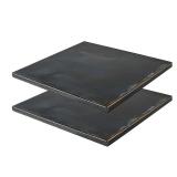 Steel Plate 6\ x 6\in x 1/8\in - 2PCS A36 Hot Rolled Metal Steel 1/8 inch(3mm) Plate Flat Steels Weldable Base Sheet Metal Stockin