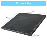Steel Plate 6\ x 6\in x 1/8\in - 2PCS A36 Hot Rolled Metal Steel 1/8 inch(3mm) Plate Flat Steels Weldable Base Sheet Metal Stockin