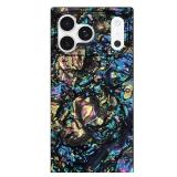 Flaunt Official Square Protective Case - Compatible with iPhone 17 Pro Max - Compatible with MagSafe and Wireless Charging - Drop-Tested and Shockproof - (Abalone Shell)
