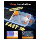 chubbycable 2PCS ChubbyShield Ultra for iPhone 15 Pro 360 Privacy Screen Protector, Anti-spy Screen Protector Privacy Glass with Ultra-easy Install Box, Auto Dust-Elimination and Bubble Free