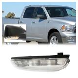 fitfoyo Front Mirror Turn Signal Puddle Light for Dodge Ram 1500 2009-2018,Side Marker LED Light Lamp Assembly for Ram Replace 68064949AA/48AA (Right (Passenger) Side)