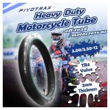 PIVOTRAX 3.00-12 (80/100-12) 12\ Heavy Duty Inner Tube - 2mm - TR4 Valve Honda CRF70 CRF110 Suzuki DRZ110, JR80 Kawasaki KX65, KX110, KLX110 Yamaha TTR90, PW80 Coolster TaoTao Razor SYX Motosin