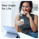 Akkerds Compatible with iPad (A16) 11th Generation Case 11 Inch 2025, for iPad 10th Generation Case 10.9 Inch 2022 with Pencil Holder, Slim Trifold Stand Protective Cover with Soft TPU Back, Sky Blue