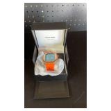 316L Stainless Steel Case for Apple Watch 46mm Fluorine Rubber Band, Mens Luxury Bumper Cover iWatch 11/10 46mm Shock-Resistant Case Replacement FKM Strap (46mm, Rose gold)