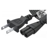 Tv Power Cord 12Ft Cable for Samsung LG TCL Sony: Apple Tv Insignia Sharp Toshiba JVC Hisense 4k 8k UHD Crystal Tizen Smart Roku Google Quantum Panasonic HDR LED QLED 2 Prong UL Listed