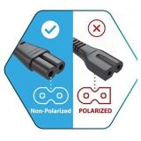 Tv Power Cord 12Ft Cable for Samsung LG TCL Sony: Apple Tv Insignia Sharp Toshiba JVC Hisense 4k 8k UHD Crystal Tizen Smart Roku Google Quantum Panasonic HDR LED QLED 2 Prong UL Listed