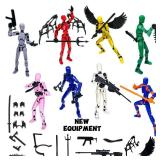 (Assembly Completed) 8 Packs Titan13 Action Figure Set, Dummy 13 3d Printed Action Figure Toy Gifts for Kids, Robot 13 ActionFigure Full Body Mechanical Doll Christmas Birthday Gift for Boys Girls