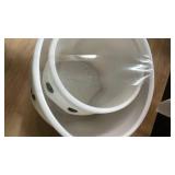 White Ghost Halloween buckets