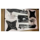 EVEO Premium Dual Monitor Mount 14\-32 Dual Monitor Arm VESA Bracket Adjustable Height Gas Spring Dual Monitor Stand, Screen Full Motion Dual Monitor Arm-Computer Monitor Stand for 2 Screens - Black