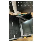 POFOTO 15.7\ Portable DVD Player with 14.1\in HD Swivel Screen, 6-Hour Rechargeable Battery, Dual Speakers, USB/SD/TV Sync, Supports Multiple Disc Formats, Black [Not Support Blu-Ray]in