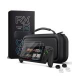 CoBak Hard Carrying Case for ASUS ROG Xbox Ally and ROG Xbox Ally X 7\ 2025 - 3 in 1 Accessories Bundle with 2 Screen Protectors, 4 Thumb Grip Caps, 22 SD Card Cartridges, Portable Travel Bag, Blackin