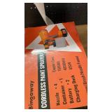 Cordless Paint Sprayer 20V MAX 2 X 4.0Ah Batteries, 700W HVLP Electric Spray Gun with Adjustable 4 Nozzles and 3 Patterns, 650W Copper Motor, 1000ml Container for House Furniture Fence Door Painting