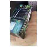 MECESOR Reptile Dual Light Fixture with Dimming Switch and Timer, Deep Dome Reptile Heat Lamp Fixture Double UVB Light Fixture, Double Dome Lamp Fixture for Basking Heat Bulb for Terrariums