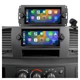 Radio Upgrade for Dodge Ram 1500/2500/3500 2006-2008, Jeep Compass Patriot 2007-2008, Grand Cherokee 2005-2007, Chrysler 300/300c 2005-2007, Wireless CarPlay Android 6.86\ Stereo Back Camera WiFi GPSi