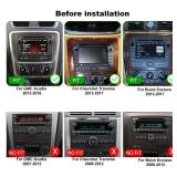 5GWiFi Upgrade Car Radio For GMC Acadia 2013-2016, for Chevrolet Chevy Traverse 2013-2017, Buick Enclave 2013-2017, 7in Touch Screen Car Stereo, Indash GPS Navigation, Wireless Carplay Android Auto FM
