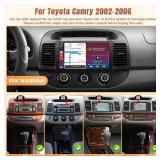 KuTaiTai 2+32GB Car Radio for Toyota Camry 2002-2006 (with J.B.L Premium Audio), Android 12 9\ Car Play Screen for Camry Stereo with Carplay/Android Auto/Bluetooth/GPS/WiFi/FM/SWC + AHD Backup Camerai