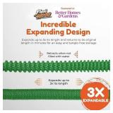 Flexi Hose with 8 Function Nozzle, 50FT - Lightweight Expandable Garden Hose, No-Kink Flexibility, 3/4 Inch Solid Brass Fittings and Double Latex Core - Green
