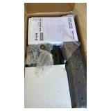 Rfiver Universal Swivel Tabletop TV Stand for Flat Screens 23 24 26 32 39 40 42 43 Inch, Heavy Duty Center Pedestal Stand Replacement with Black Tempered Glass Base and Height Adjustable Mount