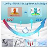 Cervical Neck Pillow for Pain Relief - Ergonomic Side Sleeper Pillow for Neck Support, Cooling Memory Foam Pillows for Sleeping, Contour Pillow Orthopedic Bed Pillow for Back Stomach Sleepers