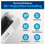 GE XWFE Refrigerator Water Filter, Genuine Replacement Filter, Certified to Reduce Lead, Sulfur, and 50+ Other Impurities, Replace Every 6 Months for Best Results, Pack of 1